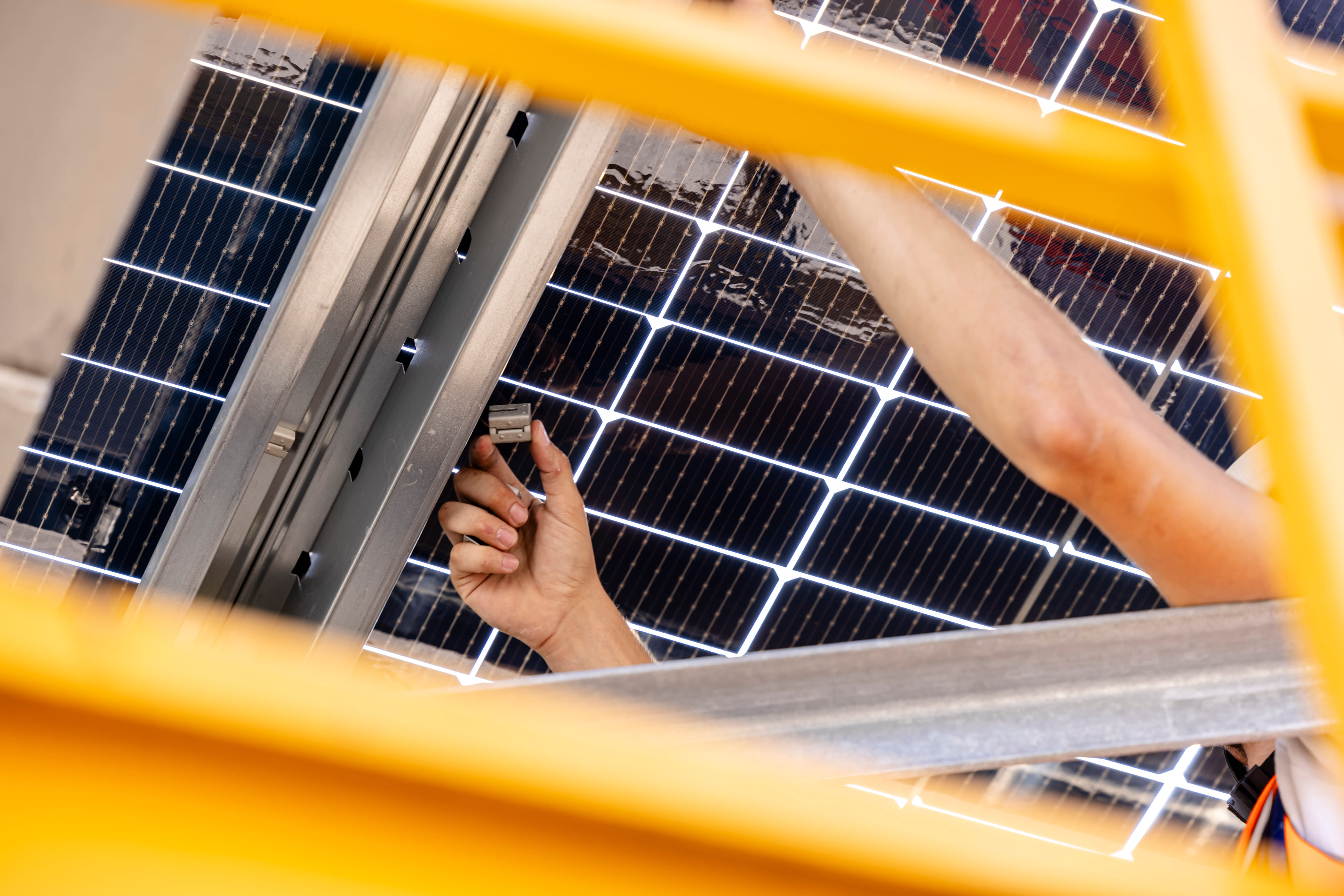Clip-on innovation for PV solar mounting