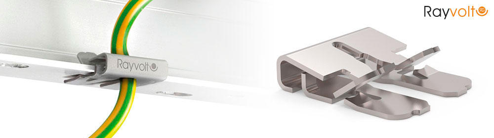 Rayvolt® grounding clip Rayvolt® grounding clip
