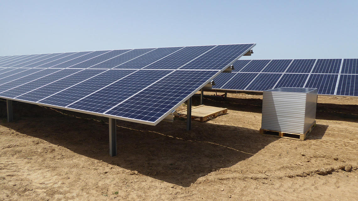 Photovoltaic module in portrait